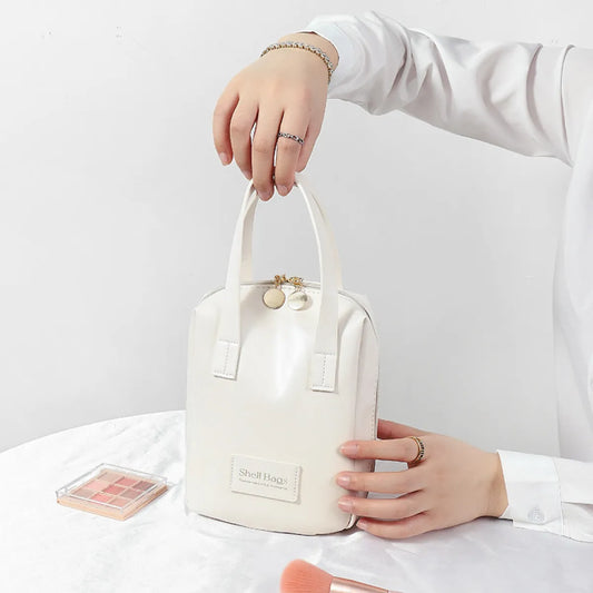 Girly Heart Egg Shell Makeup Bag