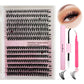 DIY Cluster Lashes Mixed Package False Eyelashes