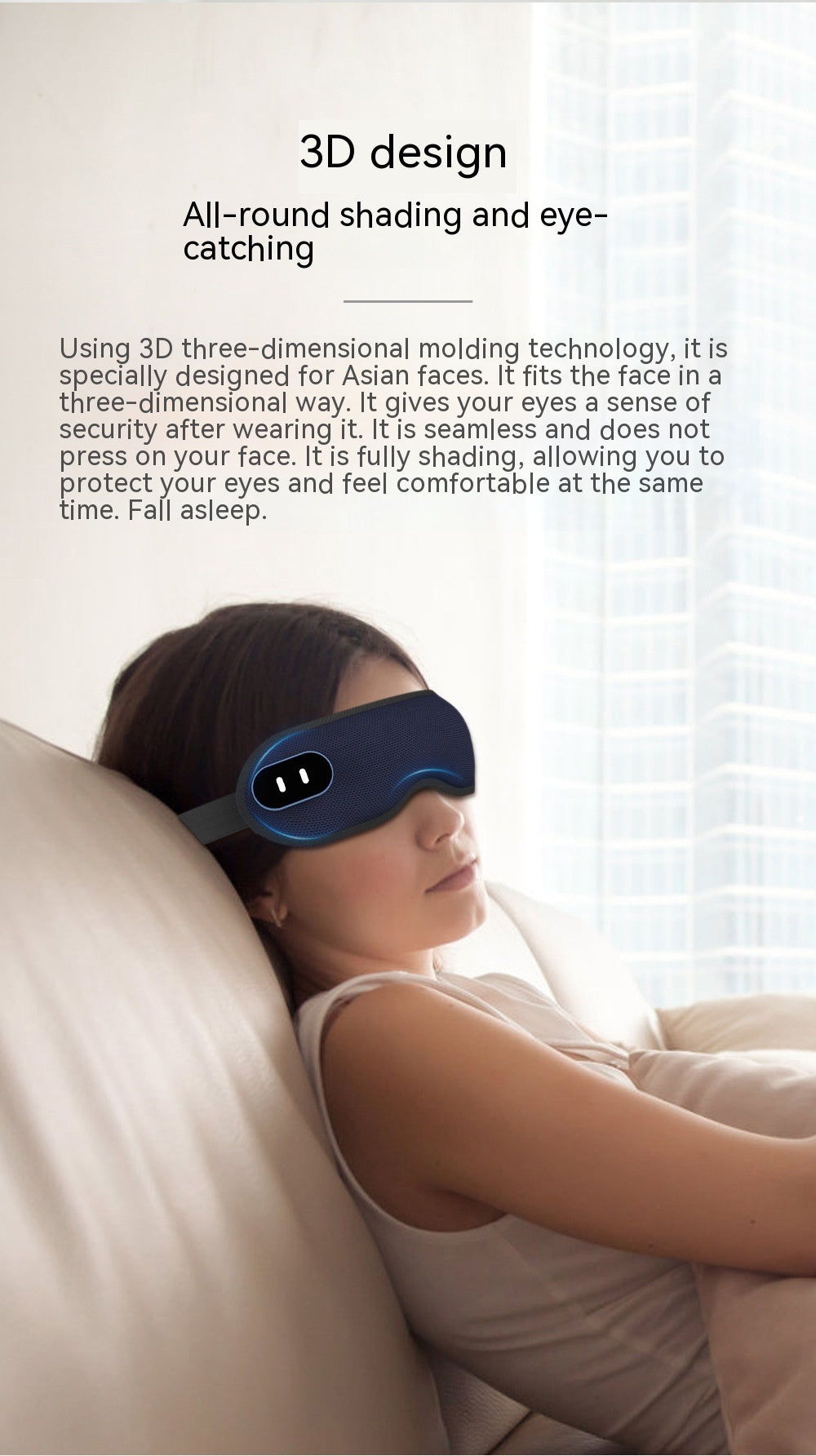 Lycra Fabric Saimei Mask Steam Eyeshade Shading Lunch Break Eye