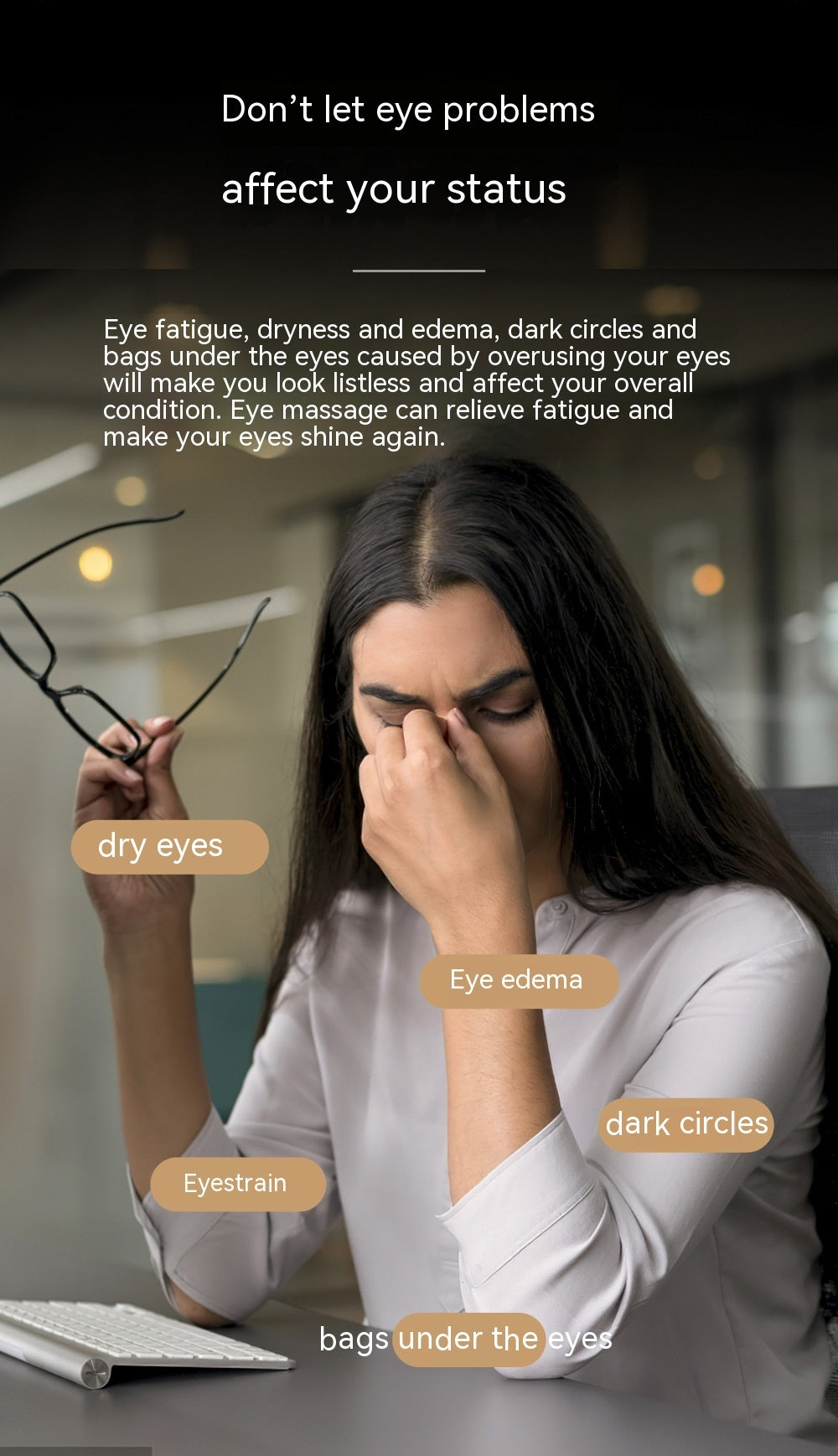 Lycra Fabric Saimei Mask Steam Eyeshade Shading Lunch Break Eye